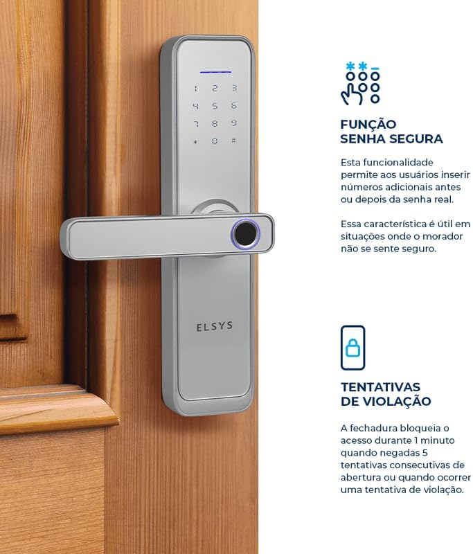 Fechadura Digital Elsys ESF-DE4000B