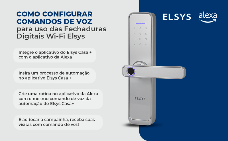 Fechadura Digital Elsys ESF-DE4000B