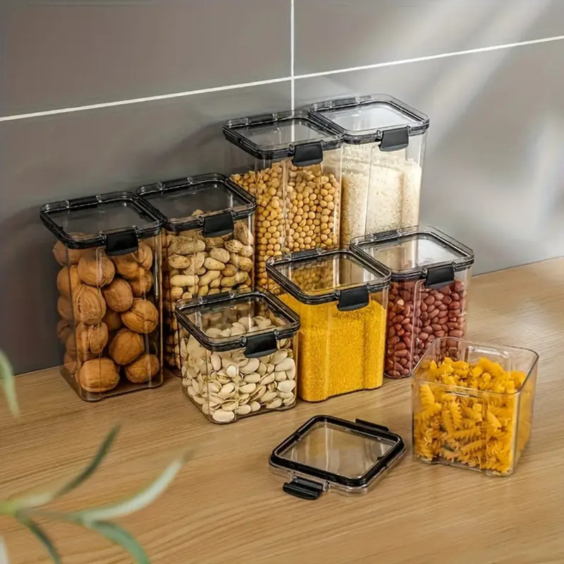 Kit com 3 Porta-Mantimentos com Trava e Vedação - Carioca