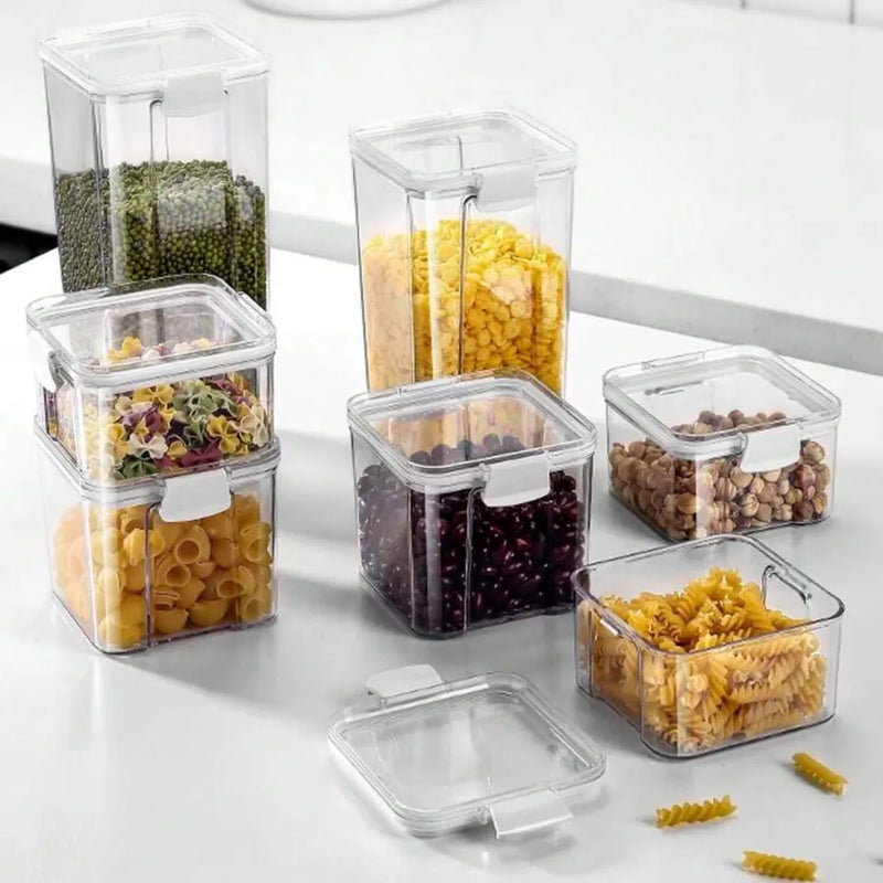 Kit com 3 Porta-Mantimentos com Trava e Vedação - Carioca
