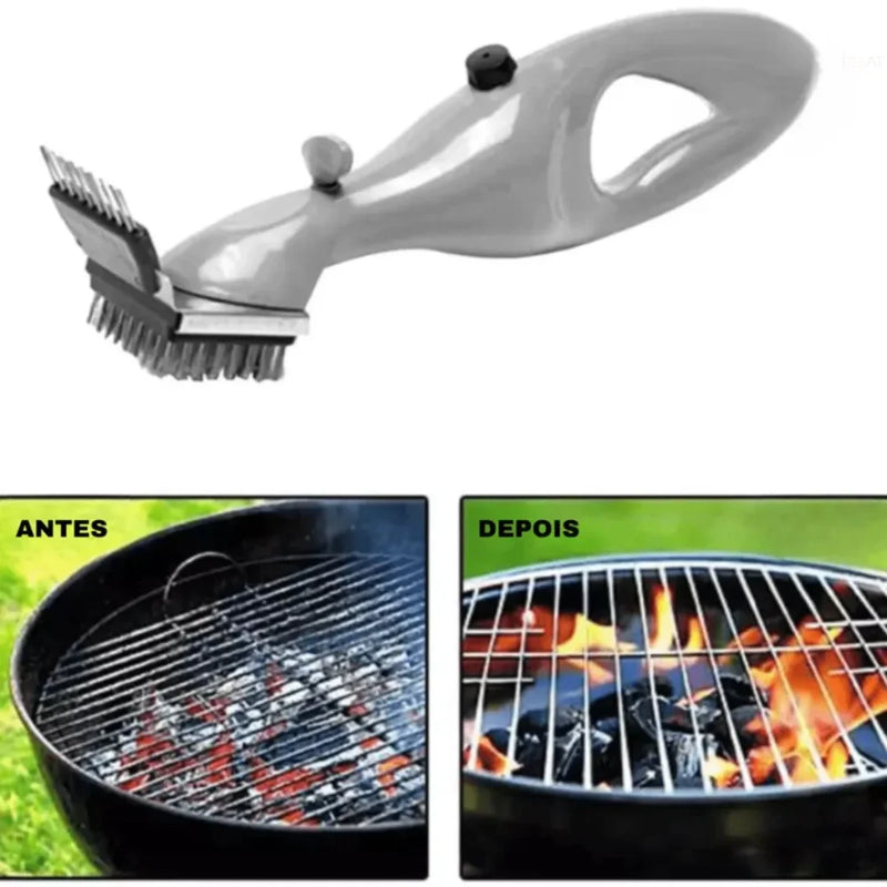 Brush Grill Carioca™ - Escova de Limpeza a Vapor Para Churrasqueira