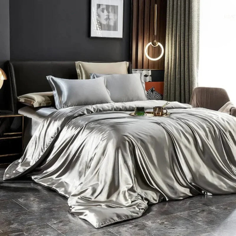 Conjunto de Cama em Seda 4 Peças - Carioca