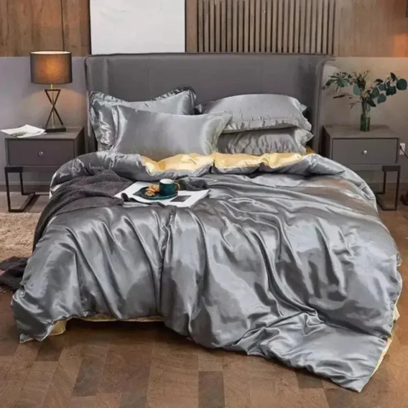 Conjunto de Roupas de Cama de Cetim - Carioca