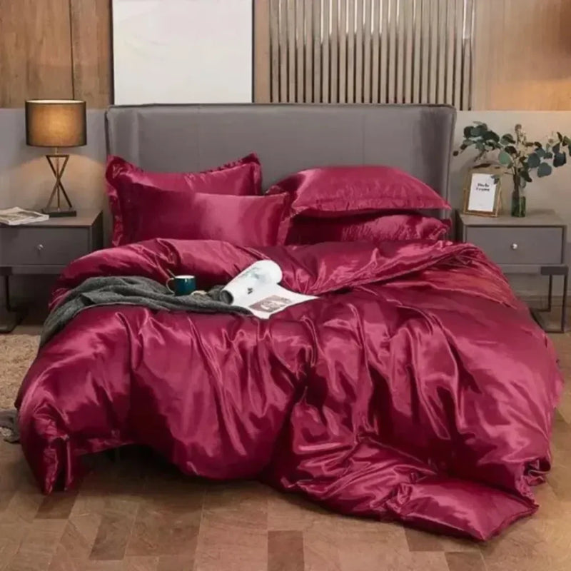 Conjunto de Roupas de Cama de Cetim - Carioca