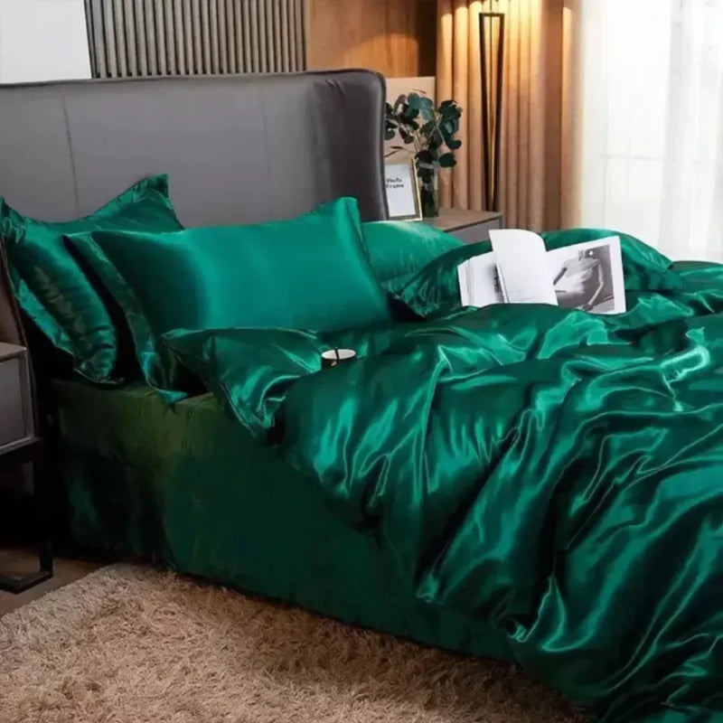 Conjunto de Roupas de Cama de Cetim - Carioca