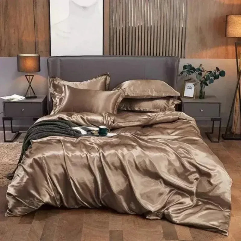 Conjunto de Roupas de Cama de Cetim - Carioca