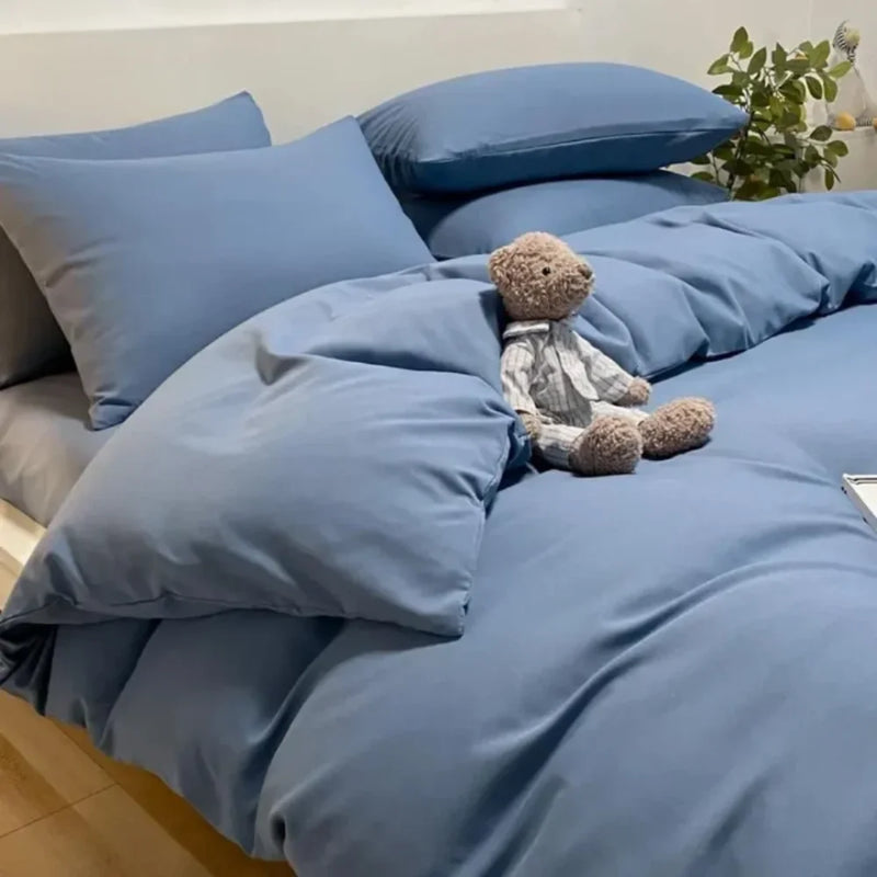 Jogo de Cama em Algodão Puro 4 Peças - Carioca