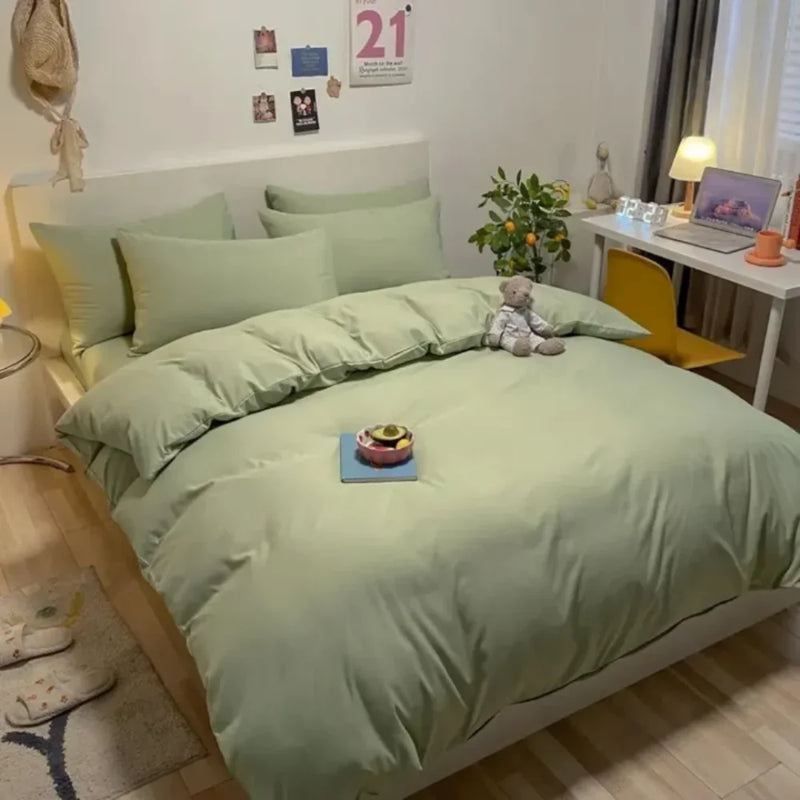Jogo de Cama em Algodão Puro 4 Peças - Carioca