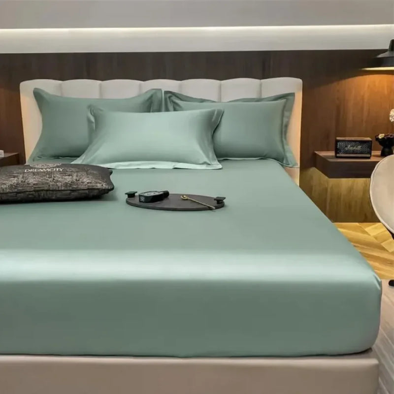 Jogo de Cama em Seda com 4 Peças -  Carioca