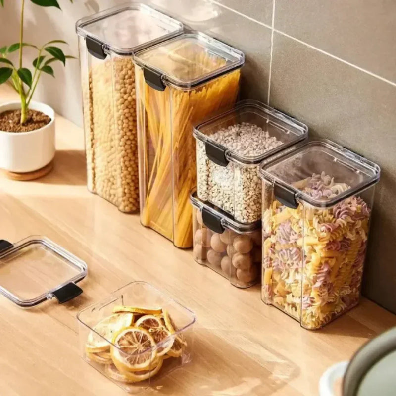 Kit com 3 Porta-Mantimentos com Trava e Vedação - Carioca