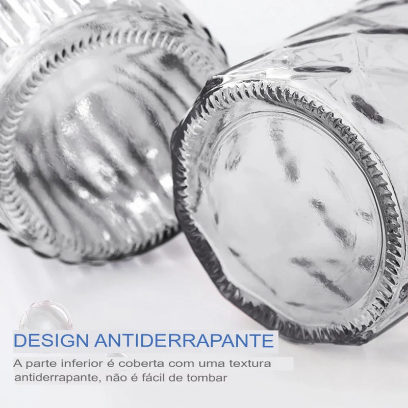 Kit Dispenser de Vidro Para Sabonete Liquido - Carioca