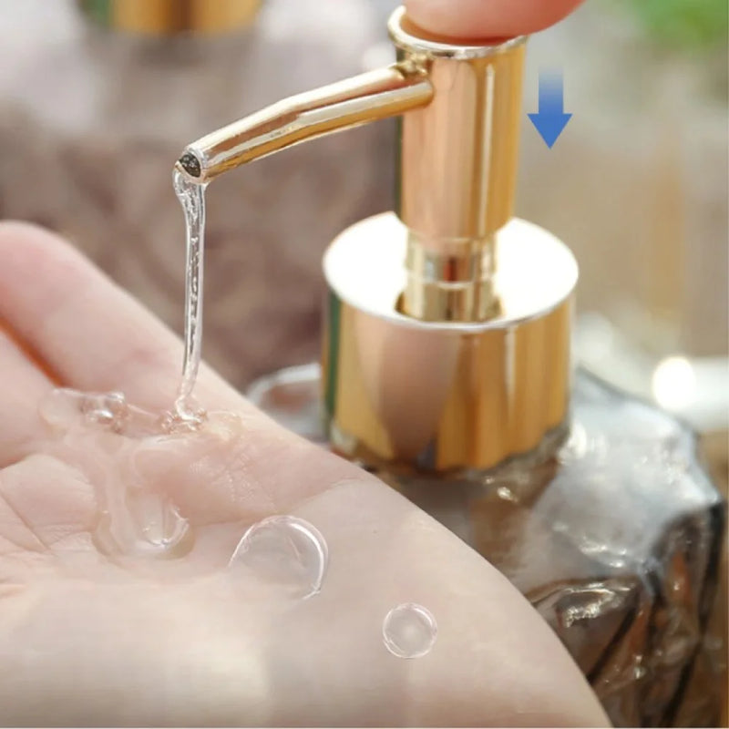 Kit Dispenser de Vidro Para Sabonete Liquido - Carioca