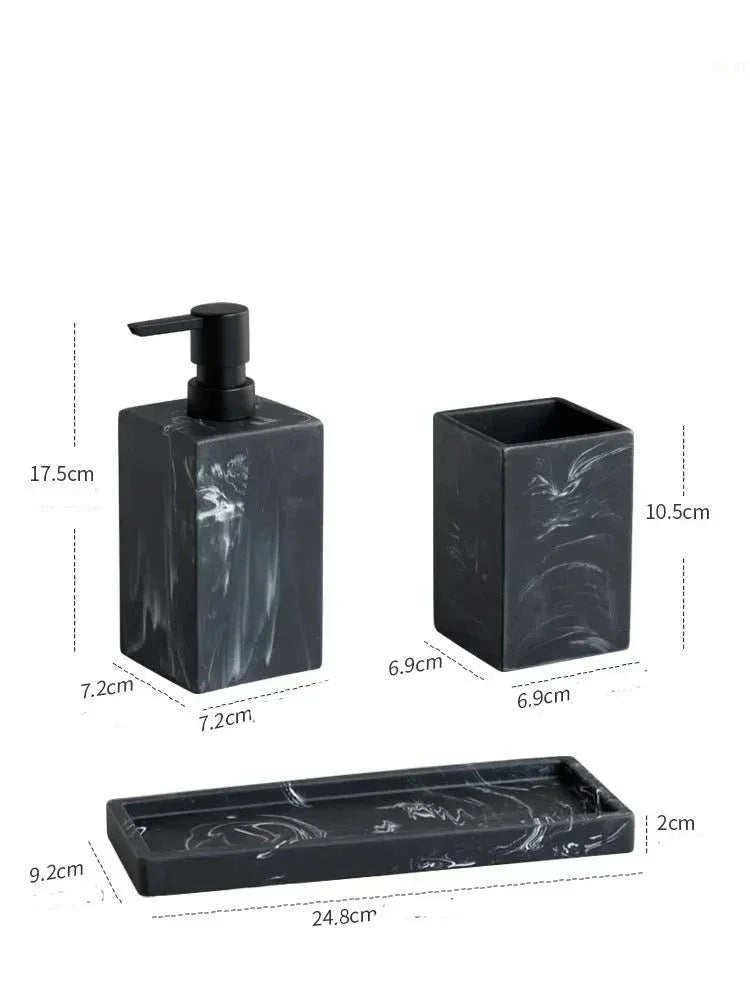 Kit Para Banheiro de Mármore -  Carioca
