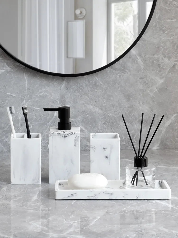 Kit Para Banheiro de Mármore -  Carioca