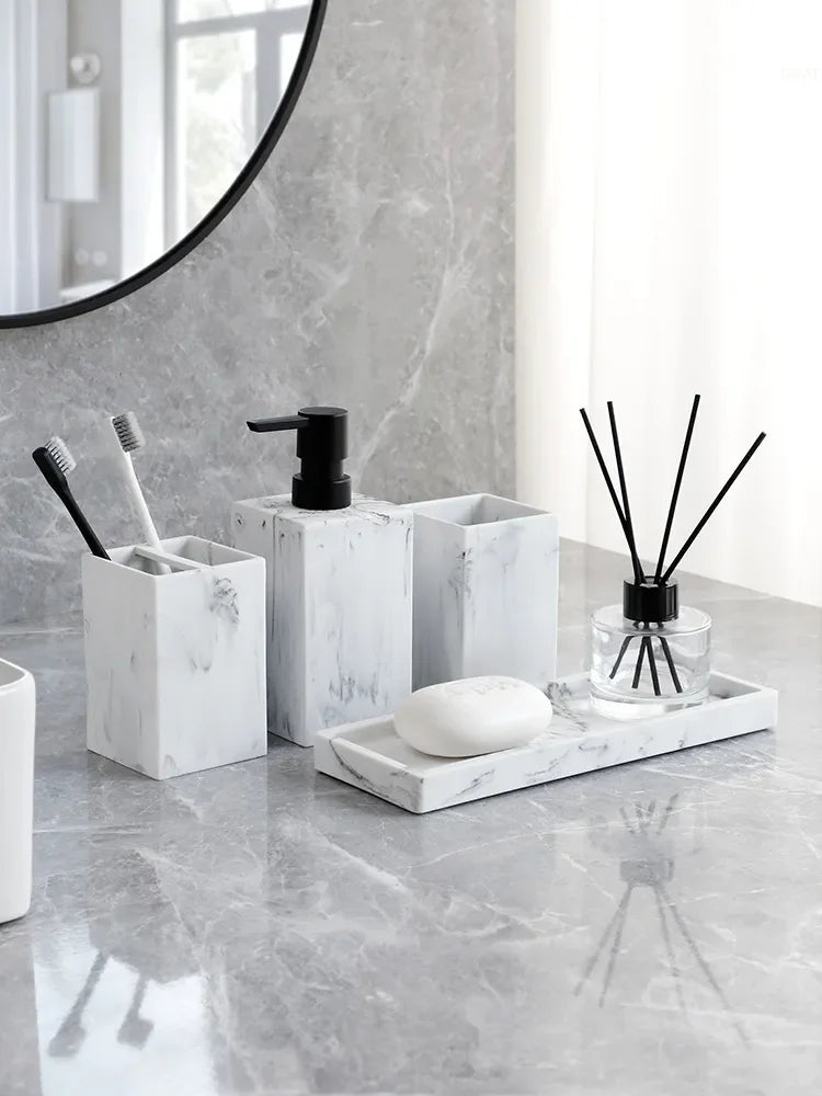 Kit Para Banheiro de Mármore -  Carioca
