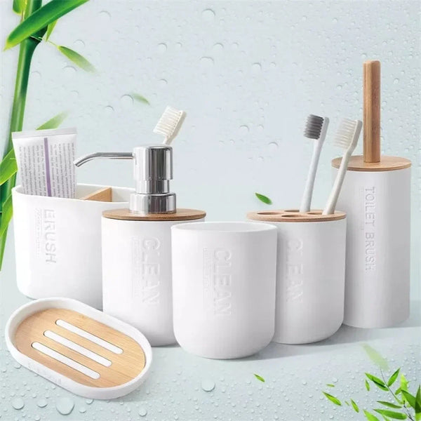Kit para Banheiro em Bambu - Carioca