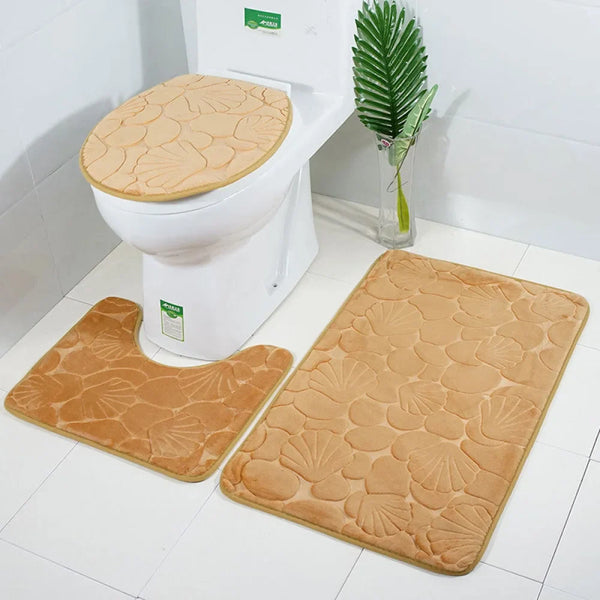 Kit Tapetes Para Banheiro e Lavabo 3 Peças - Carioca