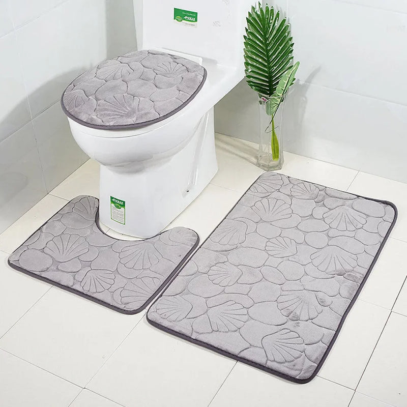 Kit Tapetes Para Banheiro e Lavabo 3 Peças - Carioca