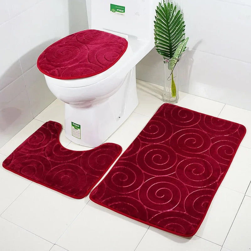 Kit Tapetes Para Banheiro e Lavabo 3 Peças - Carioca