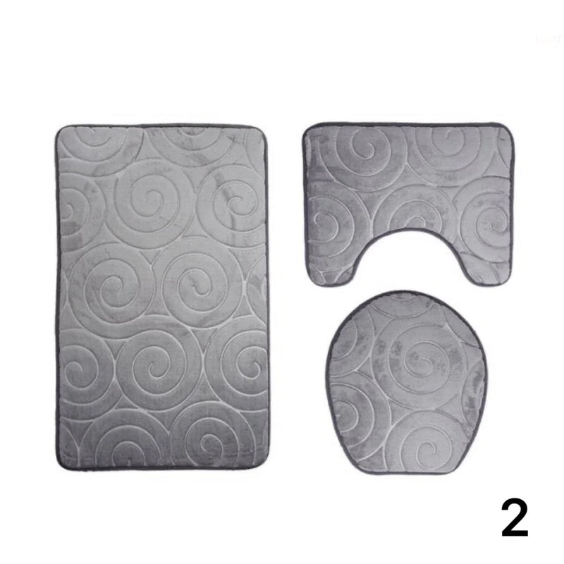 Kit Tapetes Para Banheiro e Lavabo 3 Peças - Carioca