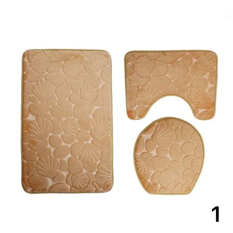 Kit Tapetes Para Banheiro e Lavabo 3 Peças - Carioca