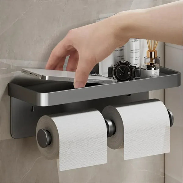 Suporte de Papel Higiênico com Apoio de Celular - Carioca