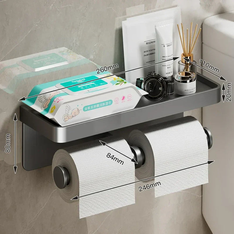 Suporte de Papel Higiênico com Apoio de Celular - Carioca