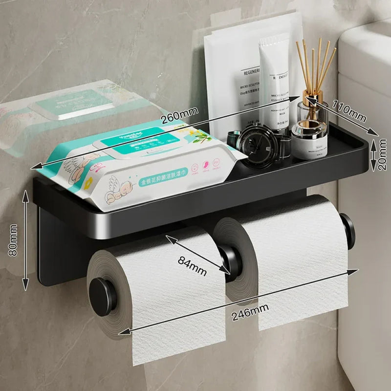 Suporte de Papel Higiênico com Apoio de Celular - Carioca