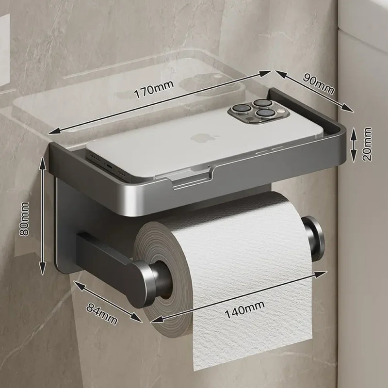 Suporte de Papel Higiênico com Apoio de Celular - Carioca