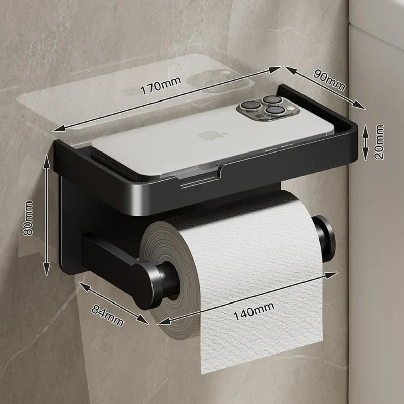 Suporte de Papel Higiênico com Apoio de Celular - Carioca
