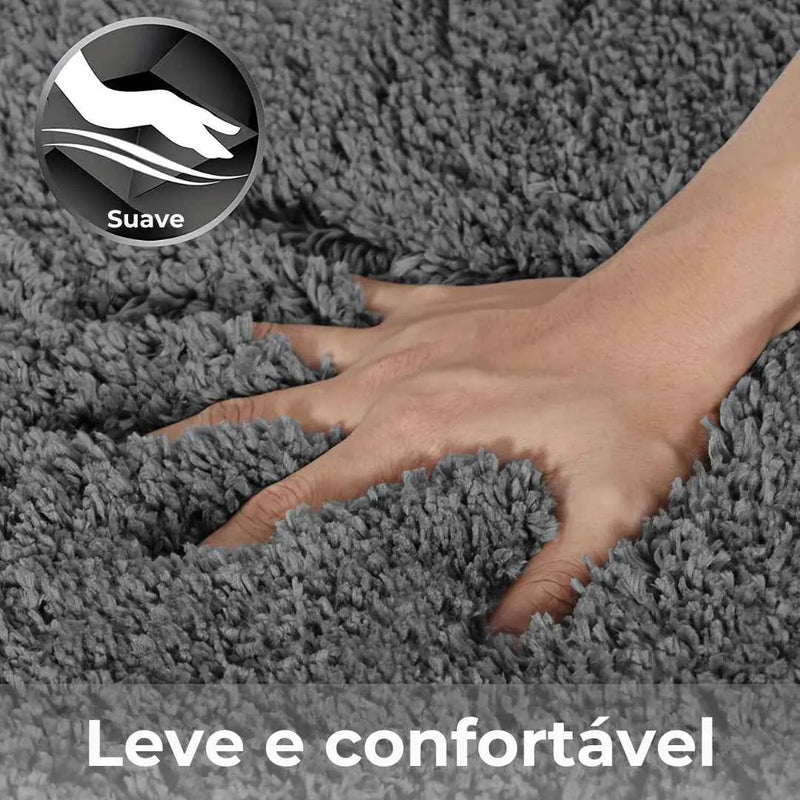 Tapete Banheiro e Quarto Microfibra Ultra Macio - Carioca