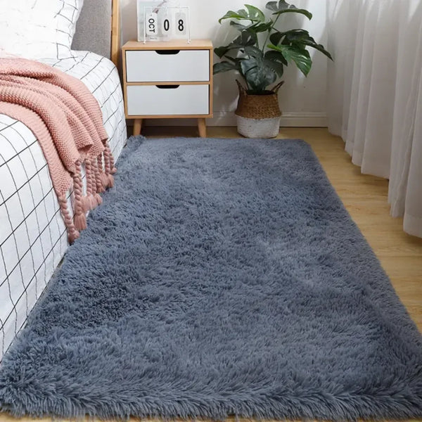 Tapete de Pelúcia para Quarto Antiderrapante - Carioca
